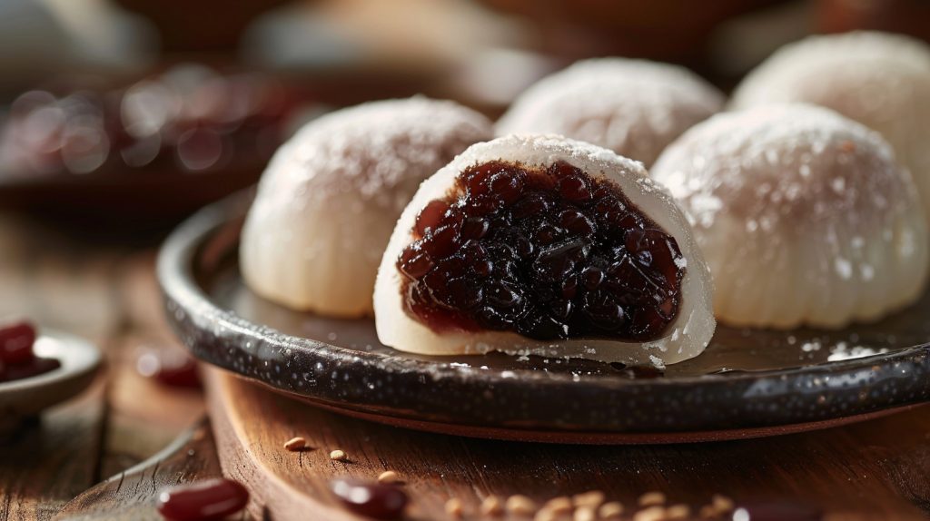 Botamochi featuring mochi used