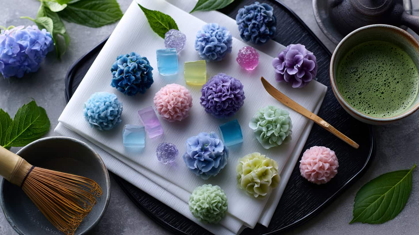 17 Hydrangea Wagashi Designs for Rainy Season
